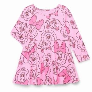 Disney Minnie Mouse Toddler Girls
Valentine's Long Sleeve Skater Dress - 5T